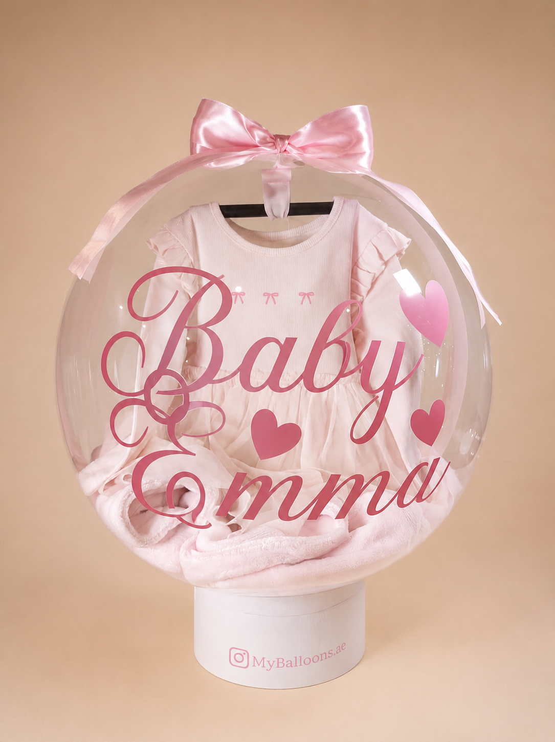 Baby shower balloon arrangement