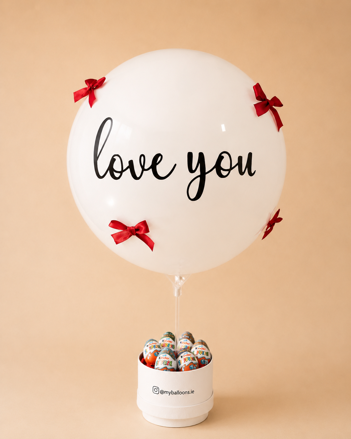 Valentine's balloon arrangement
